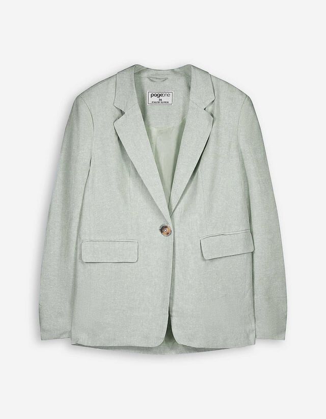 Blazer - Leinen-Mix