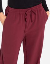 Bėgiojimo kelnės - Vienspalviai - tamsiai raudonas