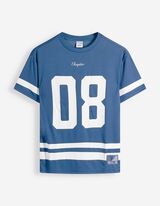 T-Shirt - Mesh - blau