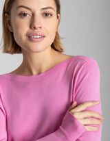 Pullover - Misto viscosa - rosa fucsia
