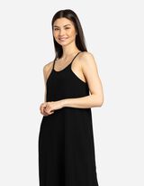 Abito maxi - Mussola - nero