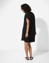 Abito blusato - Mussola - nero