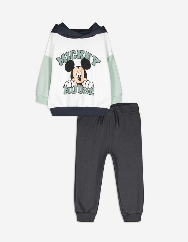 Set aus Kapuzenpullover und Hose - Mickey Mouse - weiß