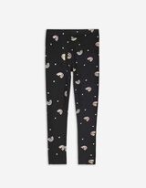 Legging - Print all-over - zwart