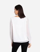 Palaidinė - Šifonas - baltas