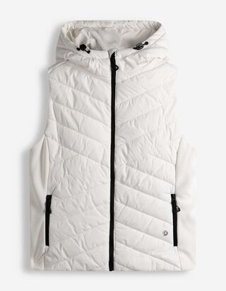 Bodywarmer - Stiknaden - wit