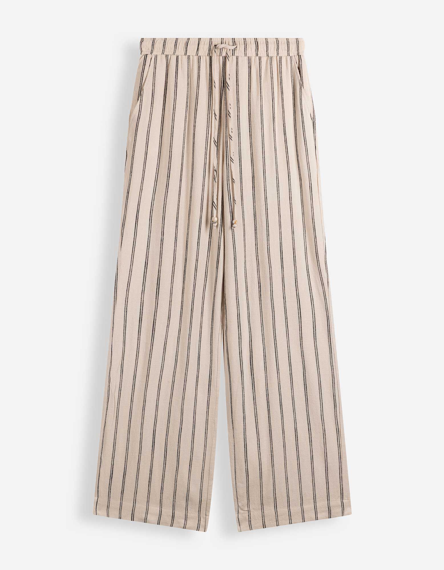 Hose - Leinen-Optik - Beige