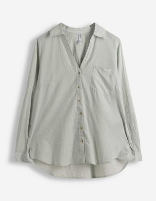 Bluse - Brusttasche - t&uuml;rkis