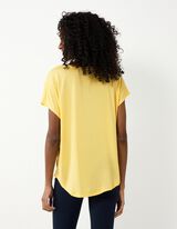 T-shirt - Ademend - Lichtgeel