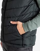 Steppelt mellény - Levehető kapucni - sötétzöld