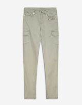 Jeans - Buzunare patch - Verde inchis