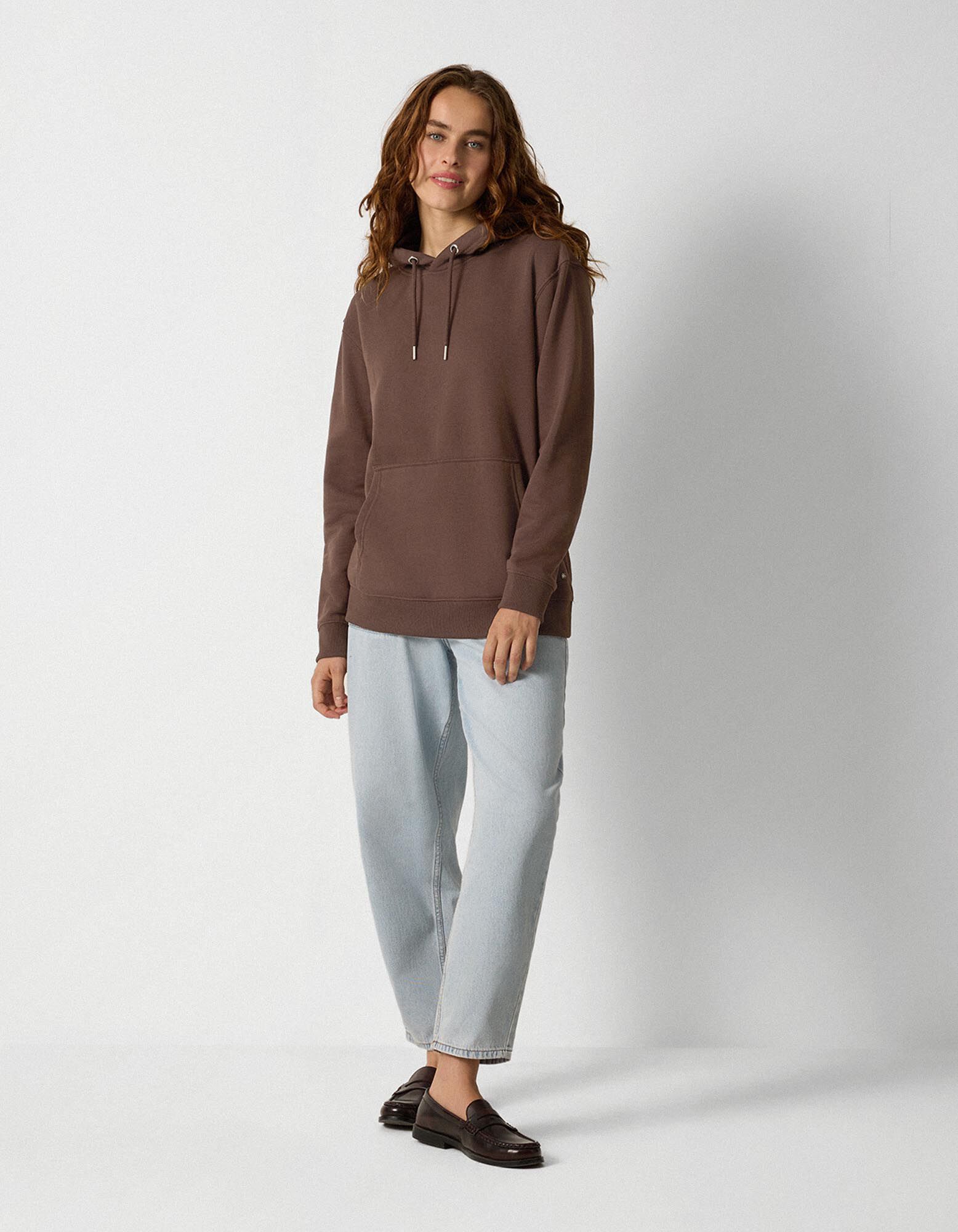 Hoodie - Kapuze - Dunkelbraun