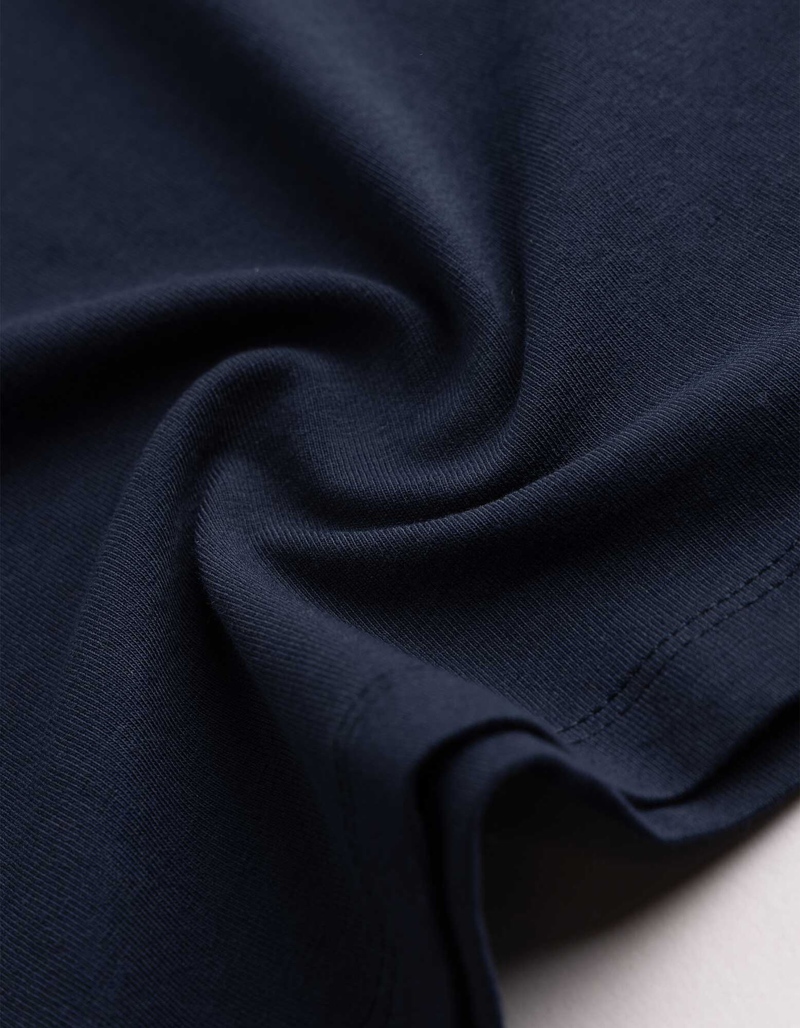 Langarmshirt - Baumwolle - Dunkelblau