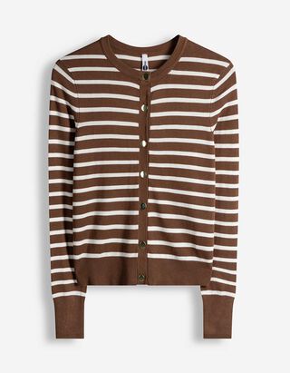 Cardigan - Knopfleiste - braun