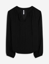 Halenka - Volný střih Loose Fit - cerná