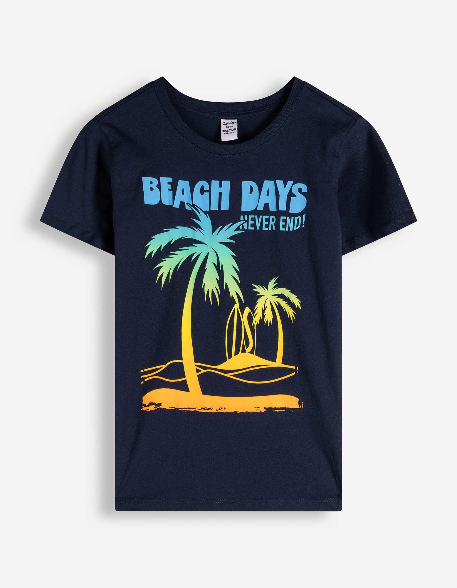 T-shirt - Impression avant - bleu fonc&eacute;