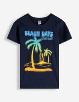T-shirt - Impression avant - bleu fonc&eacute;
