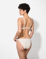 Bikinitop - Lurex - wei&szlig;