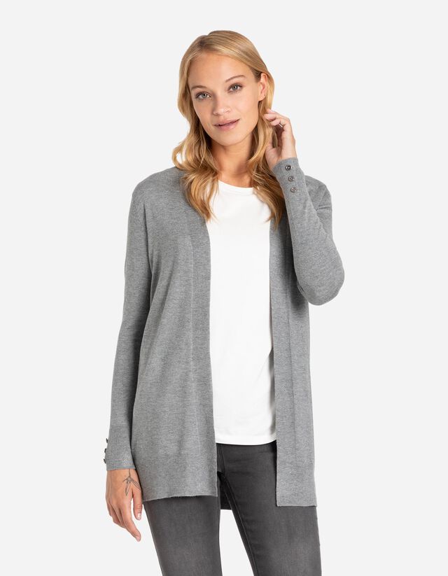 Lang vest - Viscosemix - grijs