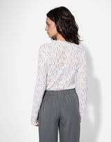 Shirt - Met kant - wit