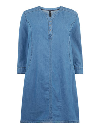 Damen Jeanskleid mit regulierbaren &Auml;rmeln
