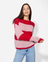 Pullover - Strick - rot
