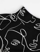 T-shirt - Maniche a tre quarti - nero