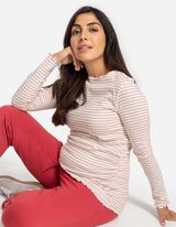 T-shirt à manches longues - Mode de maternité - blanc