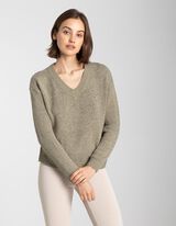 Džemper - Varijanta veće veličine - tamno-zelena