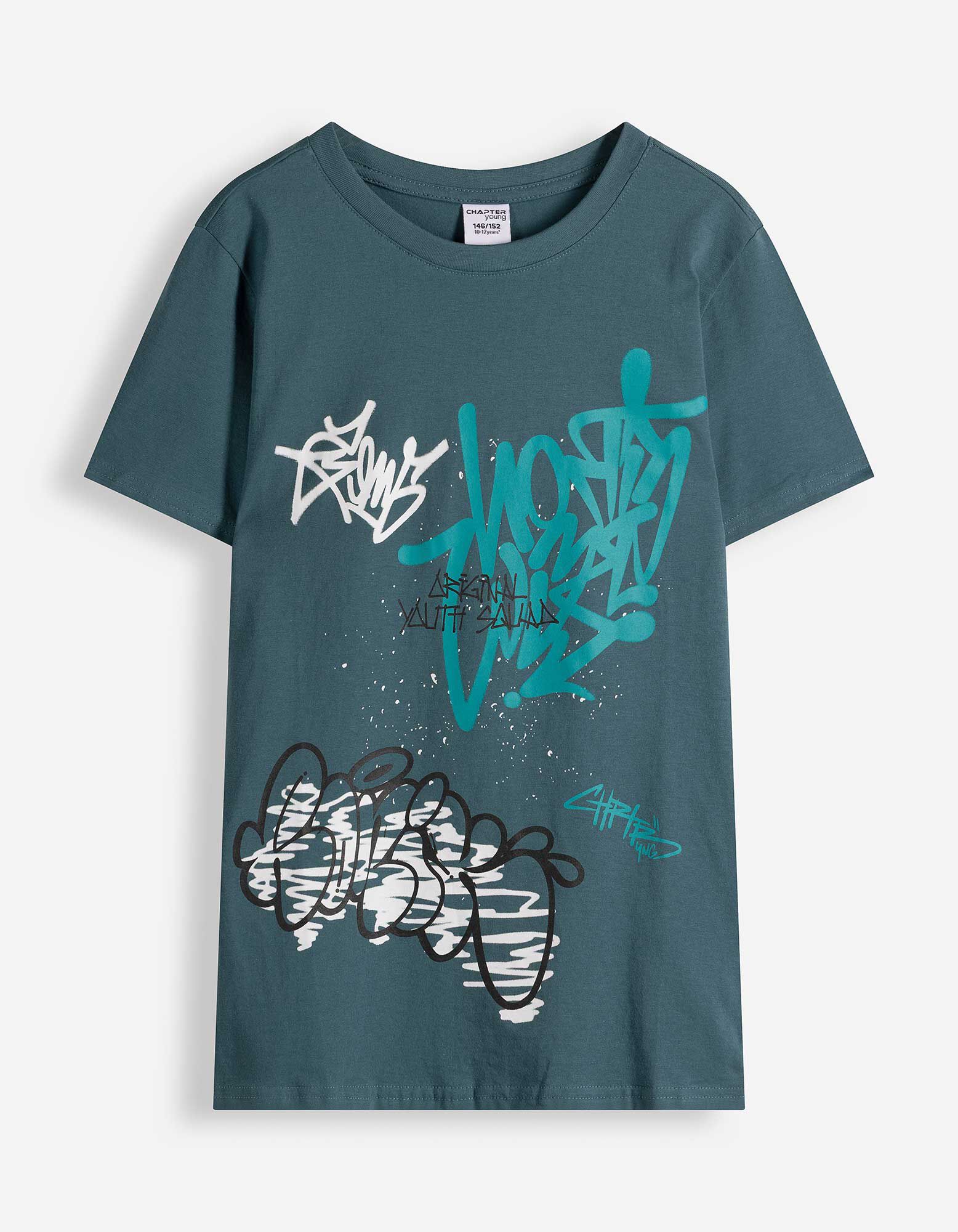 Tričko - Předn&iacute; tisk - Tmavě zelen&aacute;