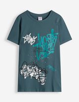 Tričko - Předn&iacute; tisk - Tmavě zelen&aacute;