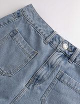 Jeansshorts - Regular Fit - hellblau