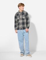 Košile - Károvaný vzor - tmave zelena