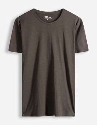 T-Shirt - einfarbig - dunkelgr&uuml;n