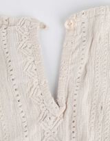 blúzka - Rukávy s volánmi - biely