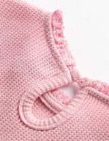 Langarmshirt - Waffelstruktur - rosa