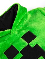 Pulover s kapuco - Minecraft - zelena