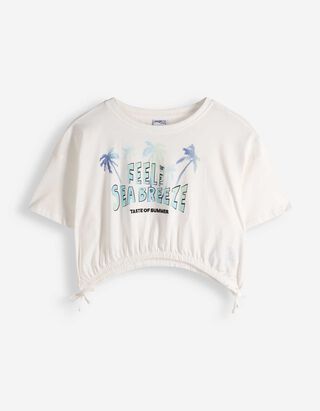 T-Shirt - Frontprint - wei&szlig;