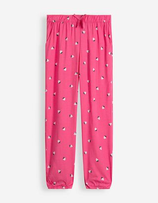 Hose - Allover-Print - pink
