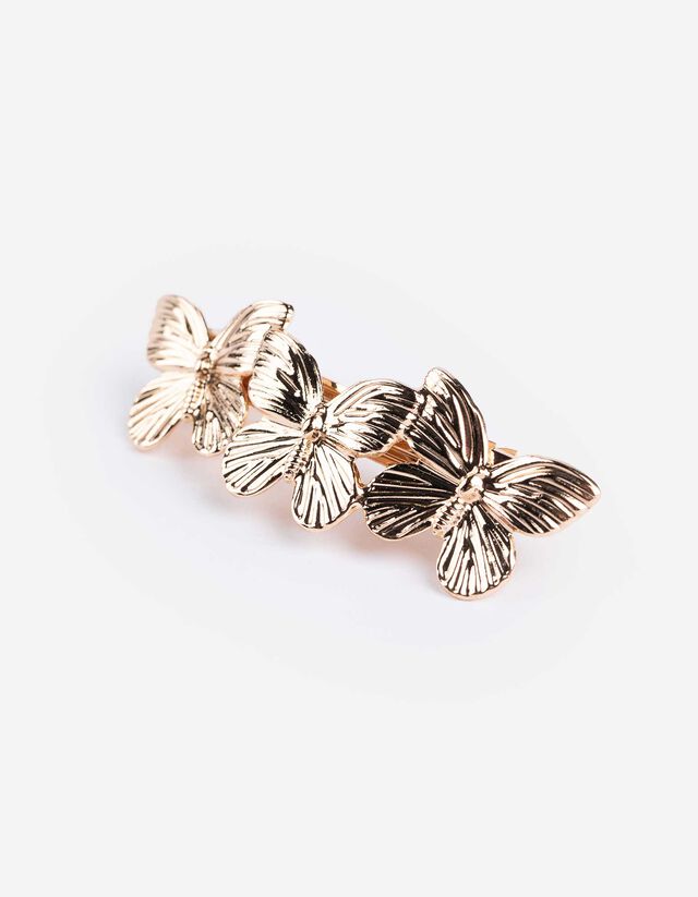 Haarschmuck - Metallic-Details - goldfarben