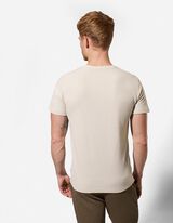 T-Shirt - Knopfleiste - beige