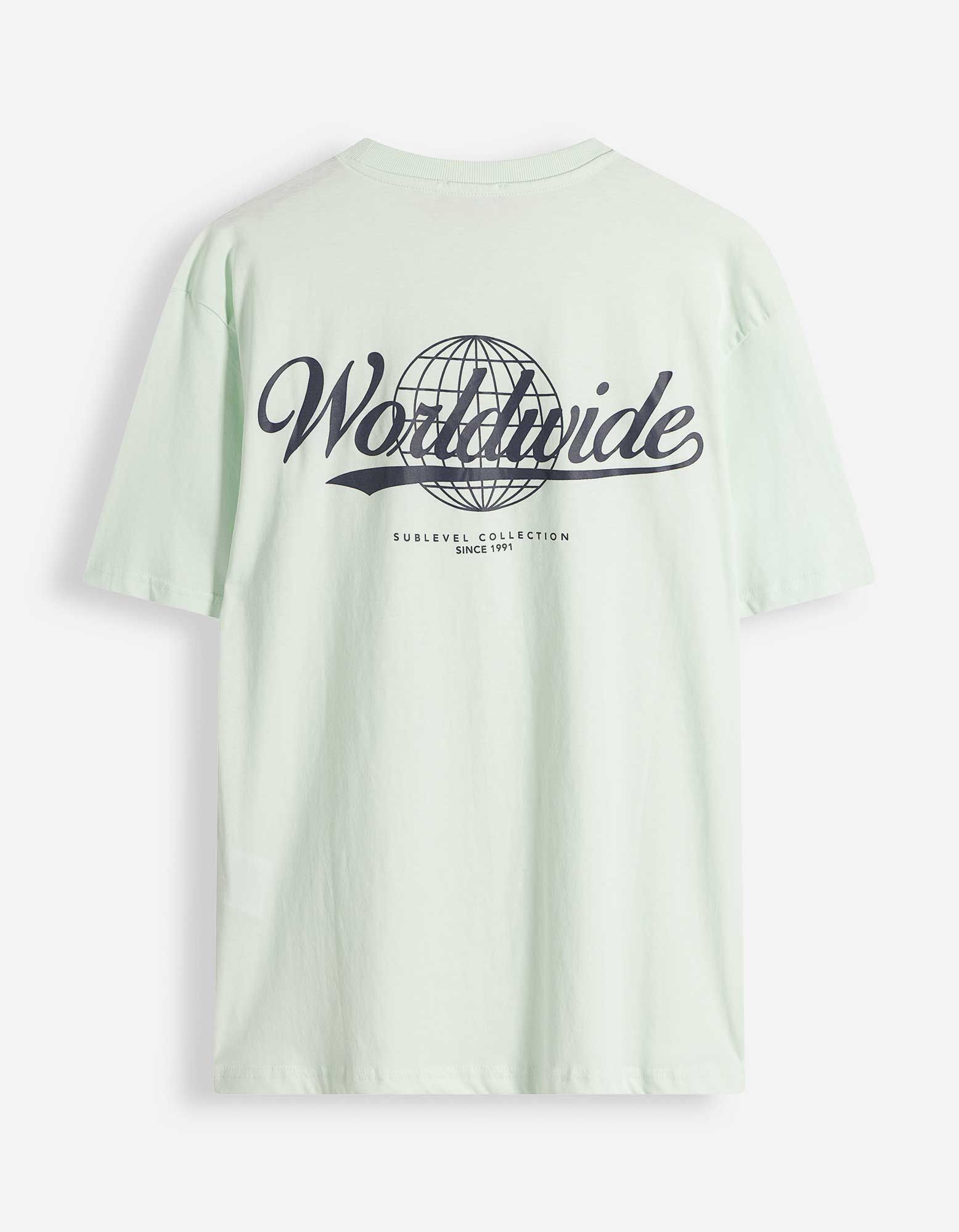 T-Shirt - R&uuml;ckenprint - hellgr&uuml;n