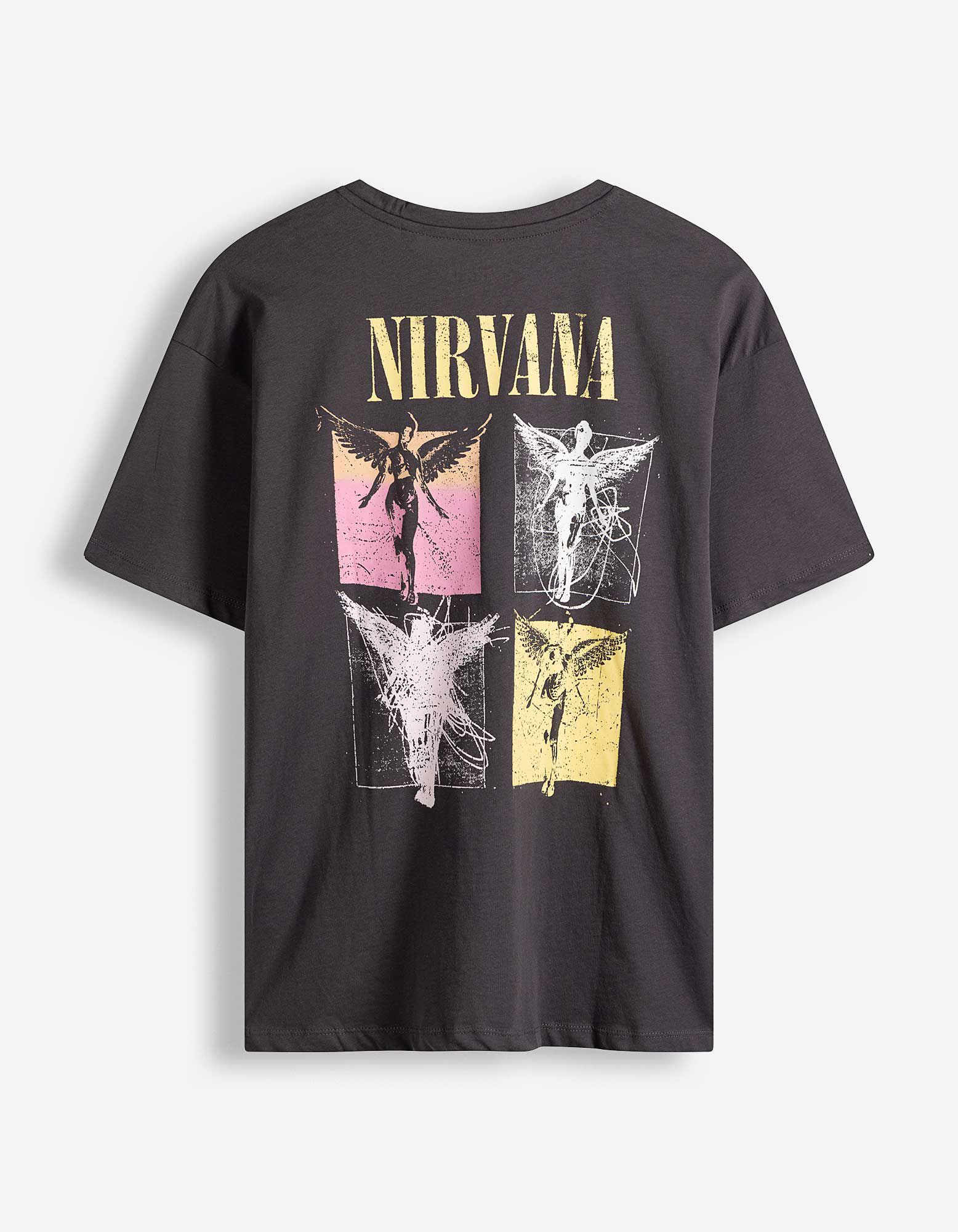 T-Shirt - Nirvana - Dunkelgrau