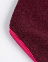 Kruhová šála - Flís - tmave cervená