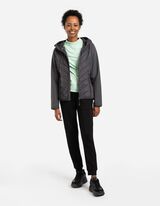 Dygsniuota striukė - Atstumia vandenį - tamsiai pilkas