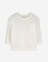 Langarmshirt - Oversized Fit - weiß