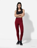 Leggings - Traspirante - rosso scuro