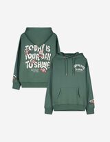 Hoodie - Rückenprint - hellgrün
