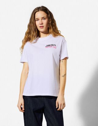 T-Shirt - R&uuml;ckenprint - wei&szlig;