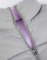 Dygsniuota liemenė - Atvirkštinis - pilkas